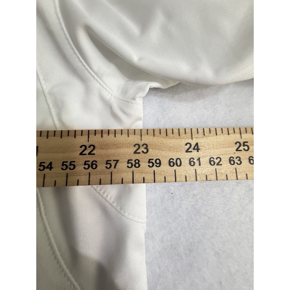 NWT Wilson Hyper Tek Men's L White Polo Shirt Short Sleeve for Sport Tennis Club - Picture 4 of 8